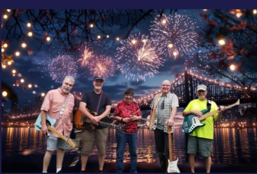 posers with fireworks